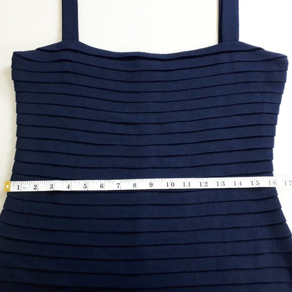 St. John Collection by Marie Gray Navy Blue Wool Blend Dress - Picture 8 of 15